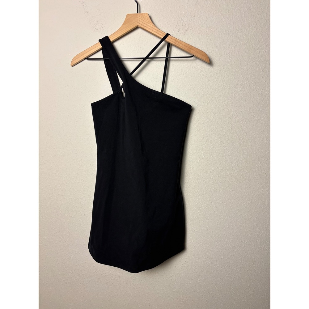 Spiritual Gangster Kaci Asymmetric Active Dress Black Built In Shorts Small